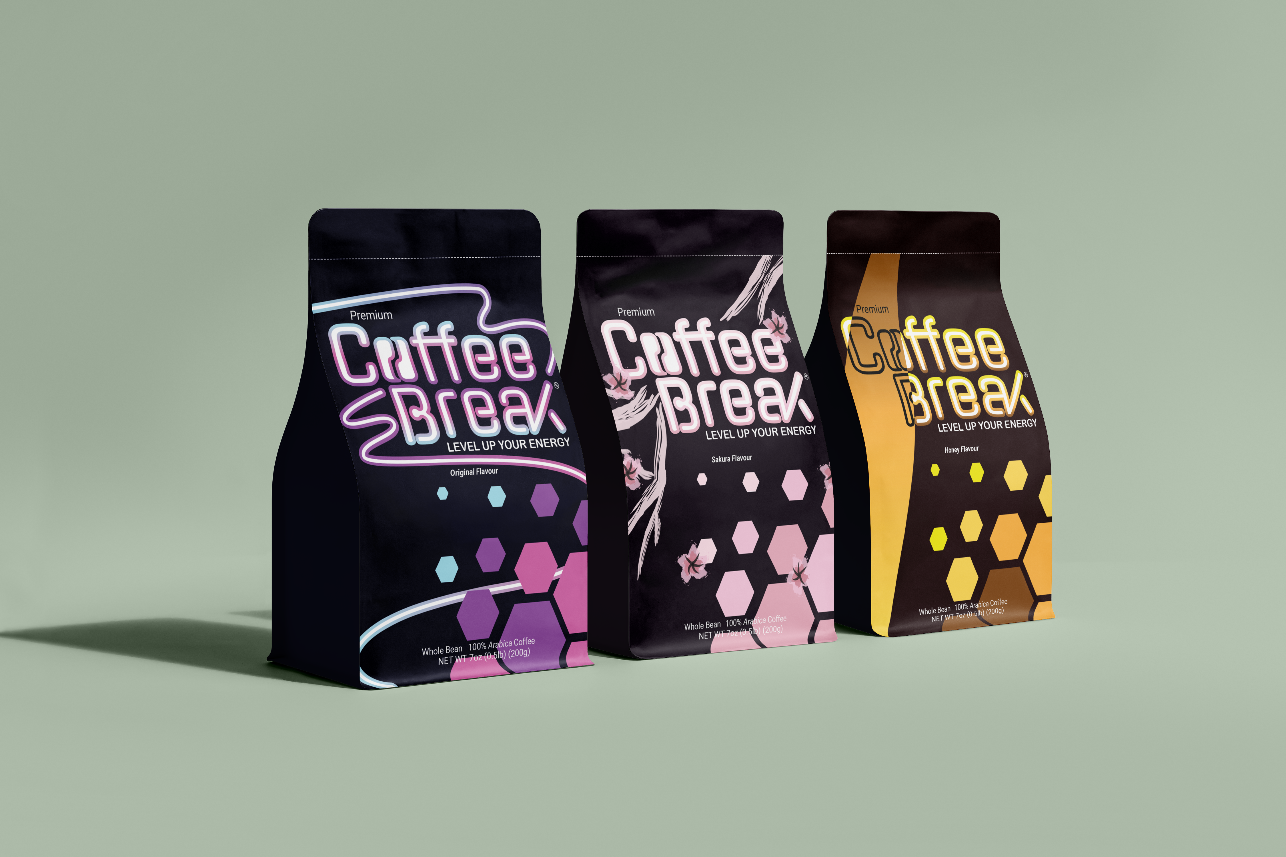 Three Coffee Bags